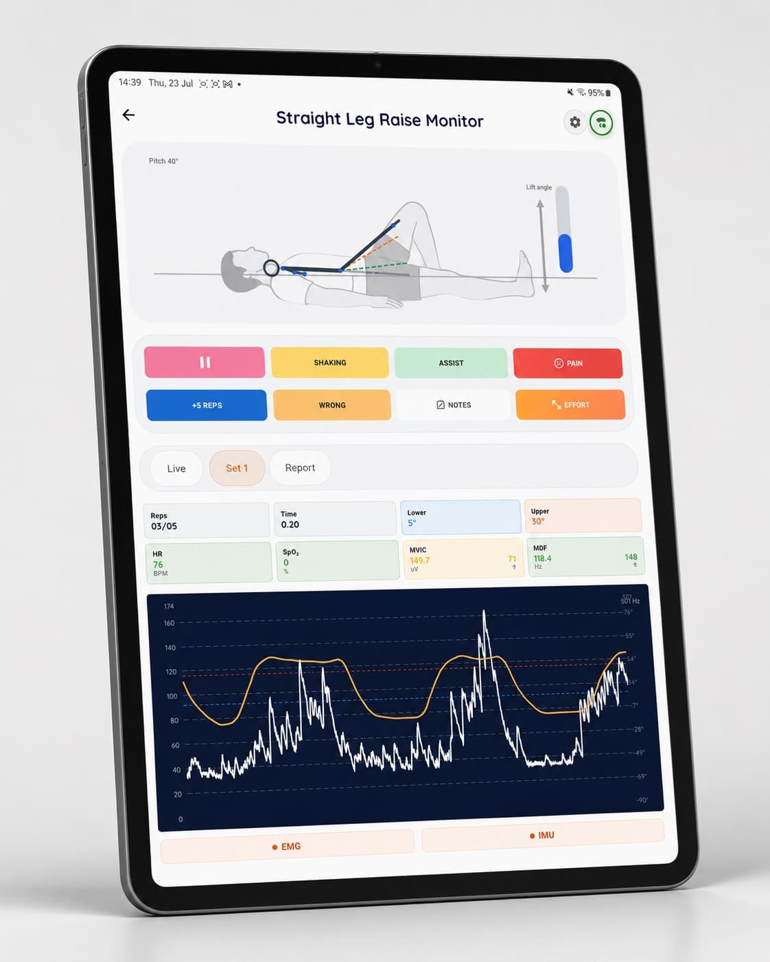 Vulcan MSK assessment comparison interface